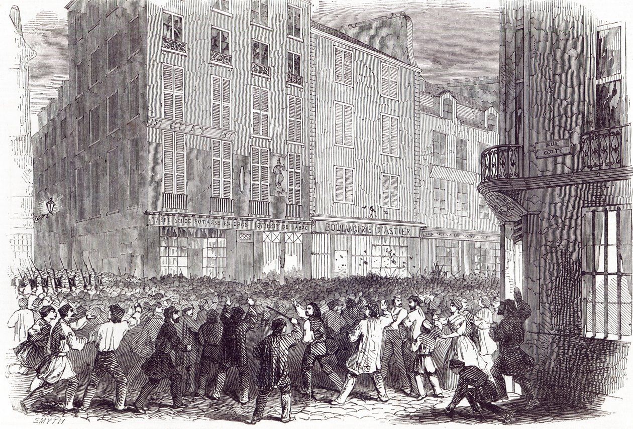 Bread Riot, Rue du Faubourg St. Antoine, Pariisissa, 