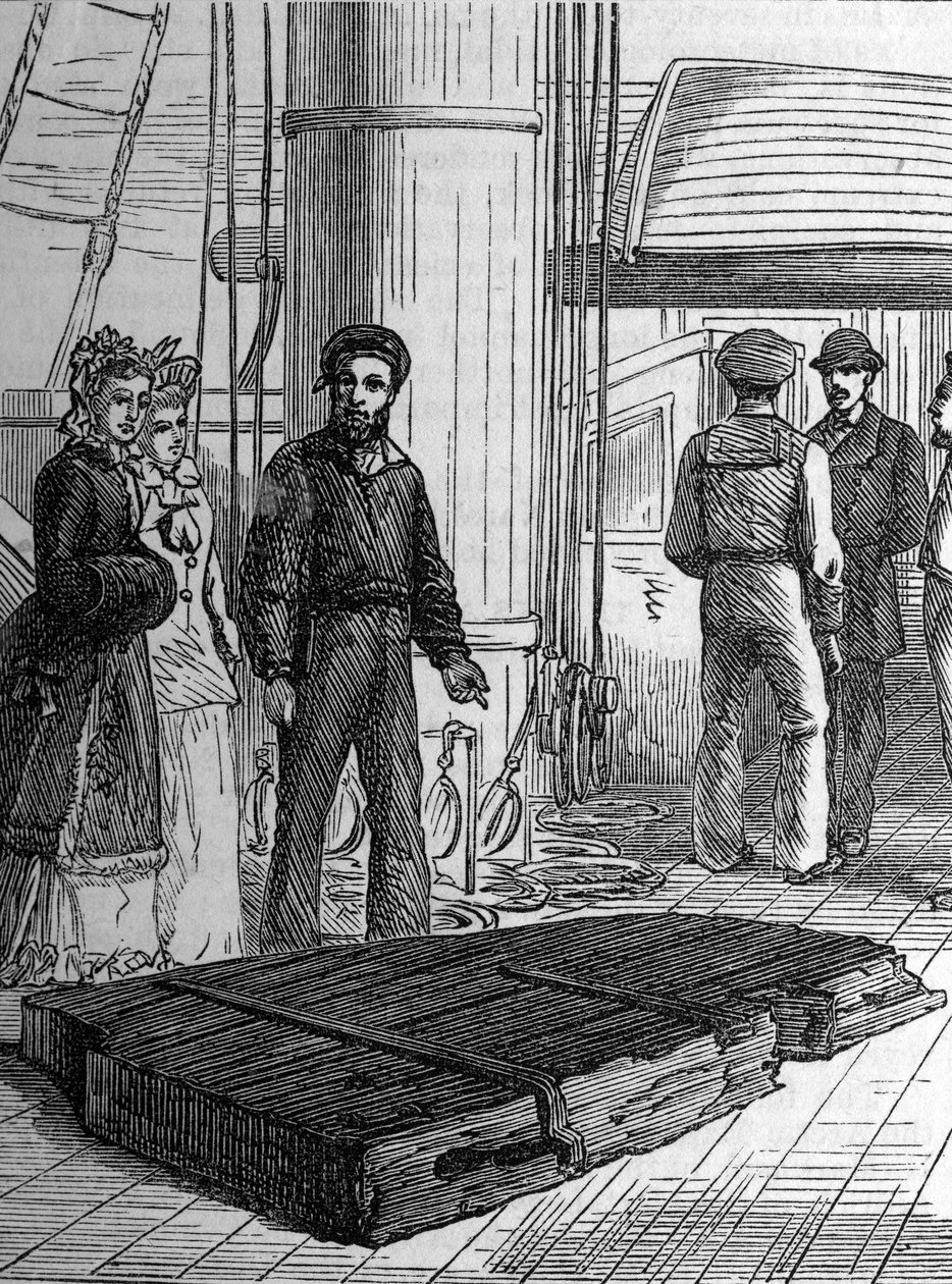 Hälytyksen rikki peräsin, noin 1870-luku tekijältä English School