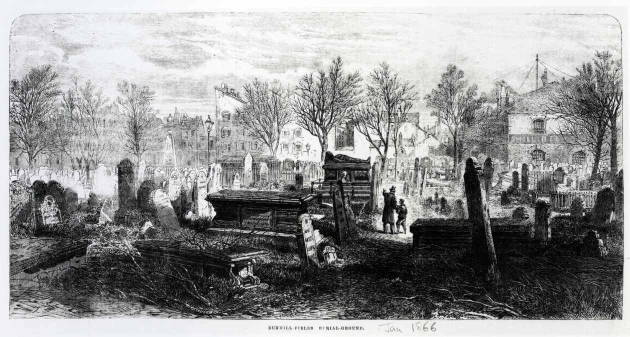 Bunhill Fields, tammikuu 1866 tekijältä English School