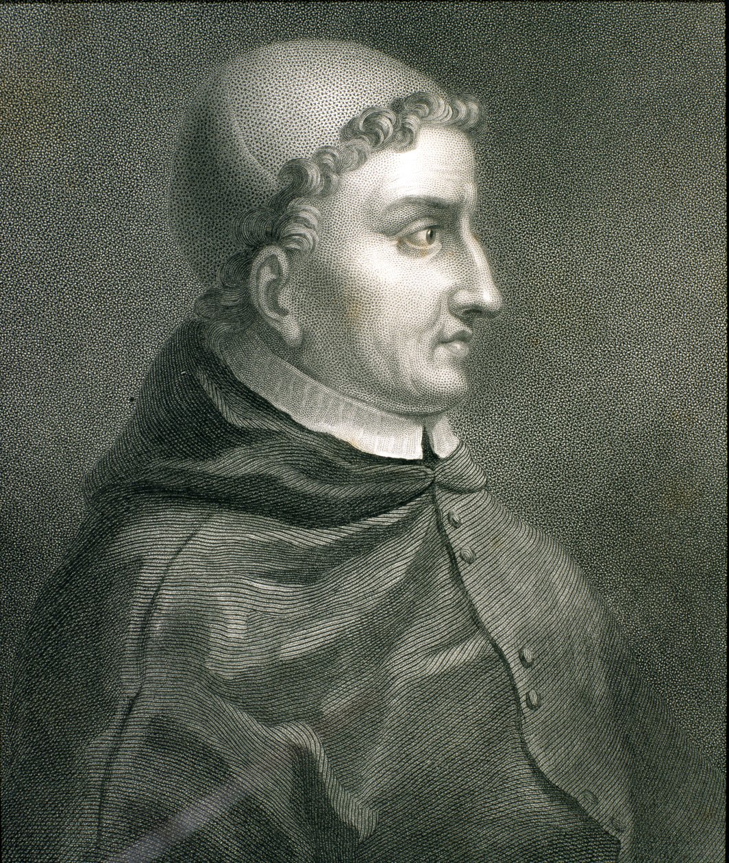 Kardinaali Francisco Jimenez de Cisneros (1437-1517) Galleria of Portraits -julkaisusta, julkaistu vuonna 1833 tekijältä English School