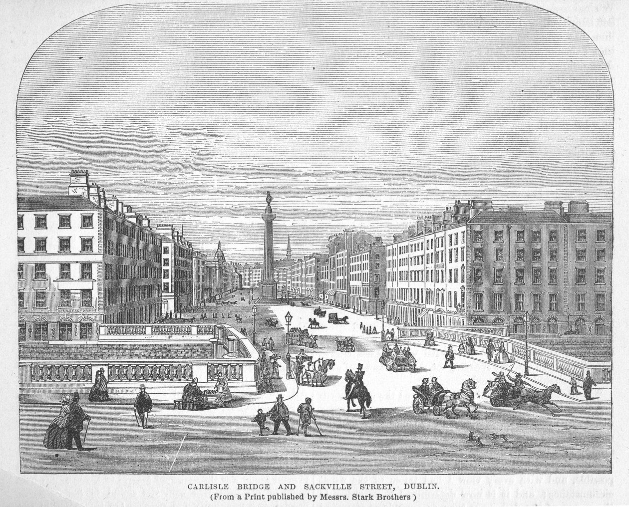 Carlisle Bridge ja Sackville Street, Dublin tekijältä English School