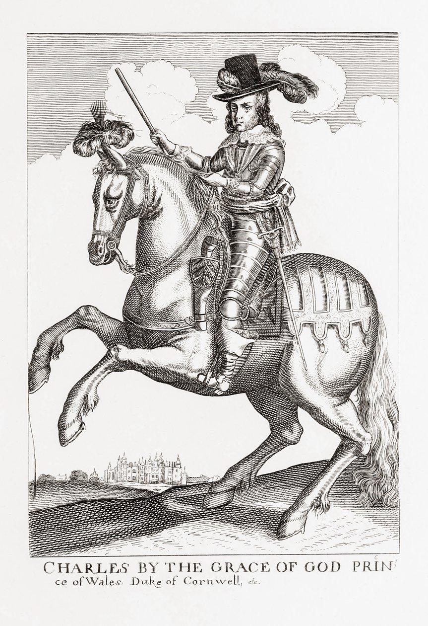 Charles I, Englannin, Skotlannin ja Irlannin kuningas, 1600-1649, Woodburns Gallery of Rare Portraits -pubista. 1816. tekijältä English School