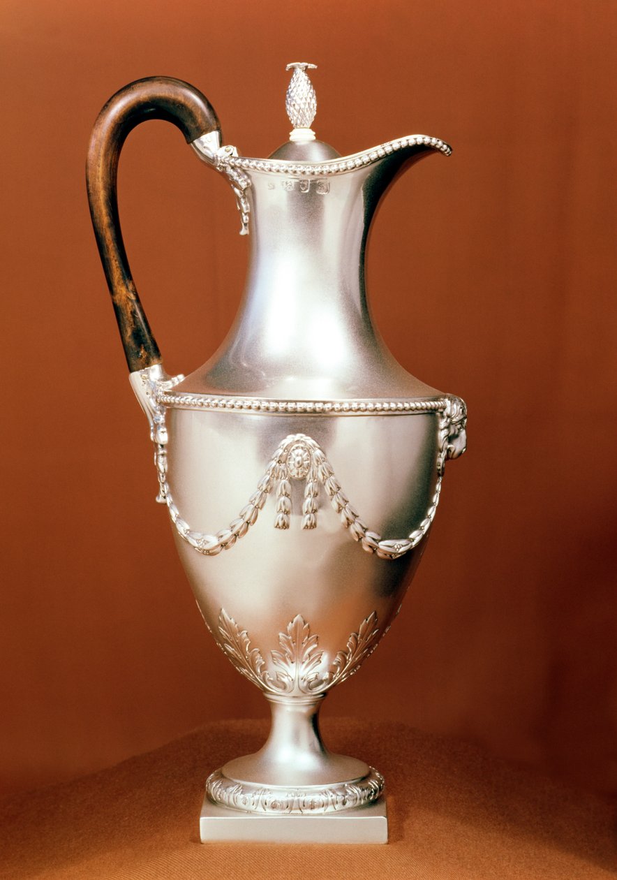 Suklaapannu, repouse-kuviointi ja takaa, Adam-tyylinen, 1773-4 (hopea) tekijältä English School