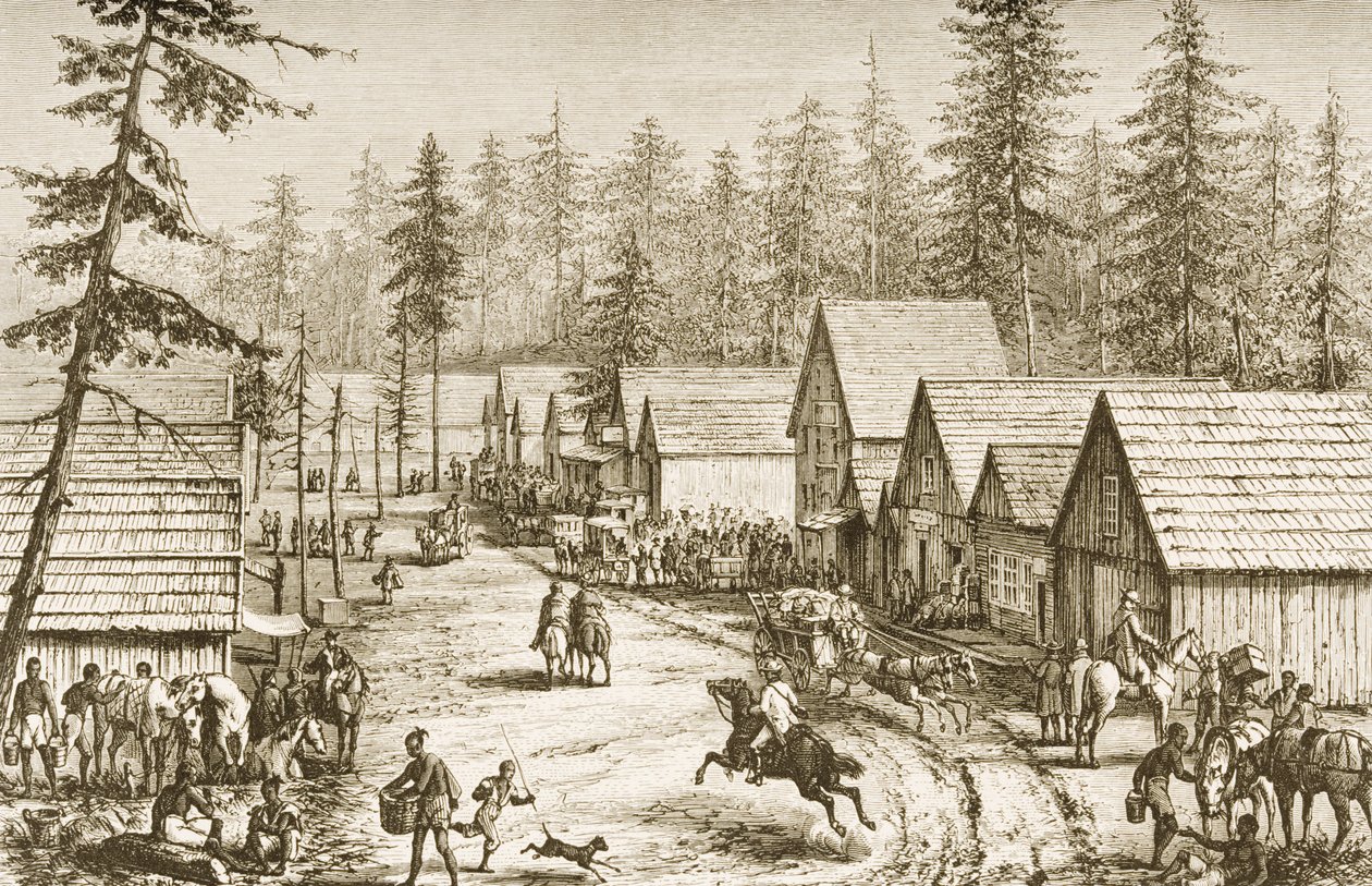 Cisco Station, Kalifornia, "American Pictures", julkaisija The Religious Tract Society, 1876 tekijältä English School