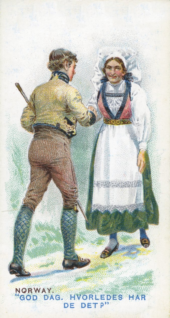 Tavanomainen tervehdys Norjassa, 1907 tekijältä English School