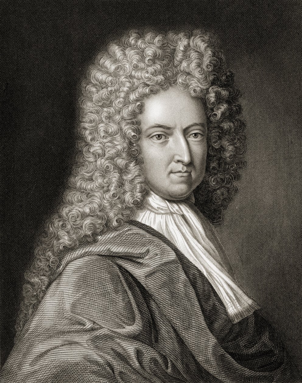 Daniel Defoe (1660-1731) Galleria of Portraits -julkaisusta, julkaistu vuonna 1833 tekijältä English School