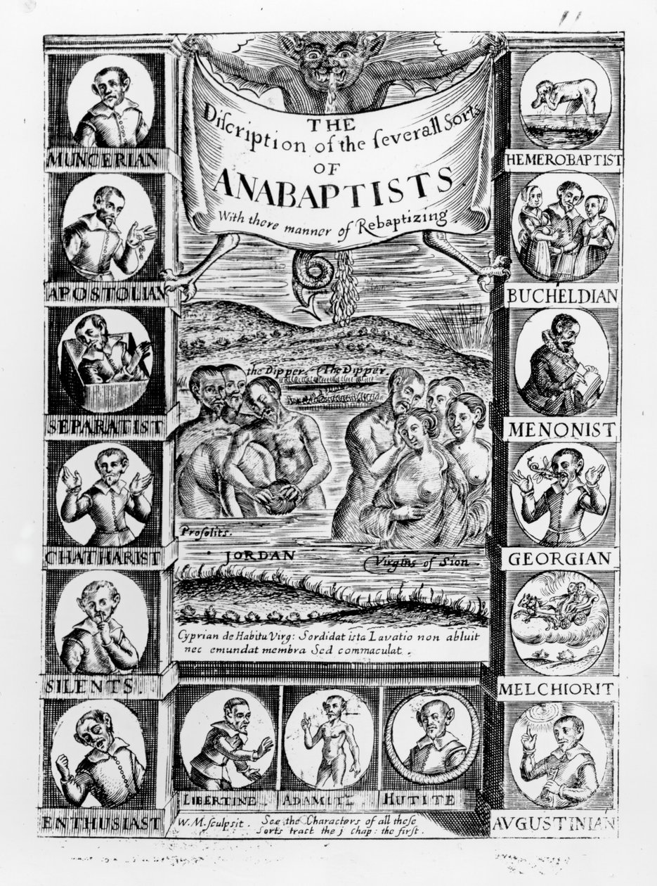 Kuvaus useista anabaptisteista, 1645 tekijältä English School