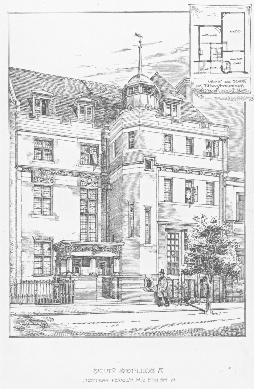 Suunnittelu kuvanveistäjästudioon, 1889 tekijältä English School