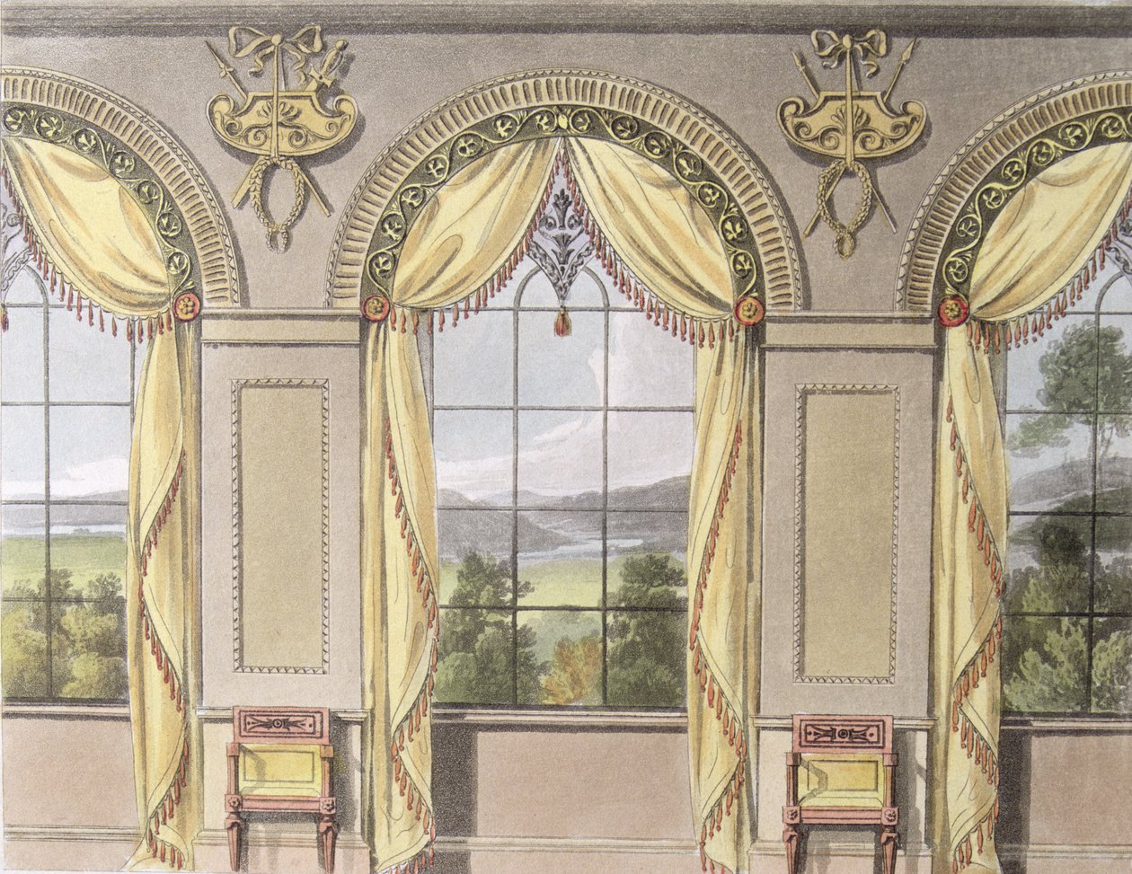 Ruokasali, lautanen 88, Ackermanns Repository of Arts, julkaistu 1816 tekijältä English School