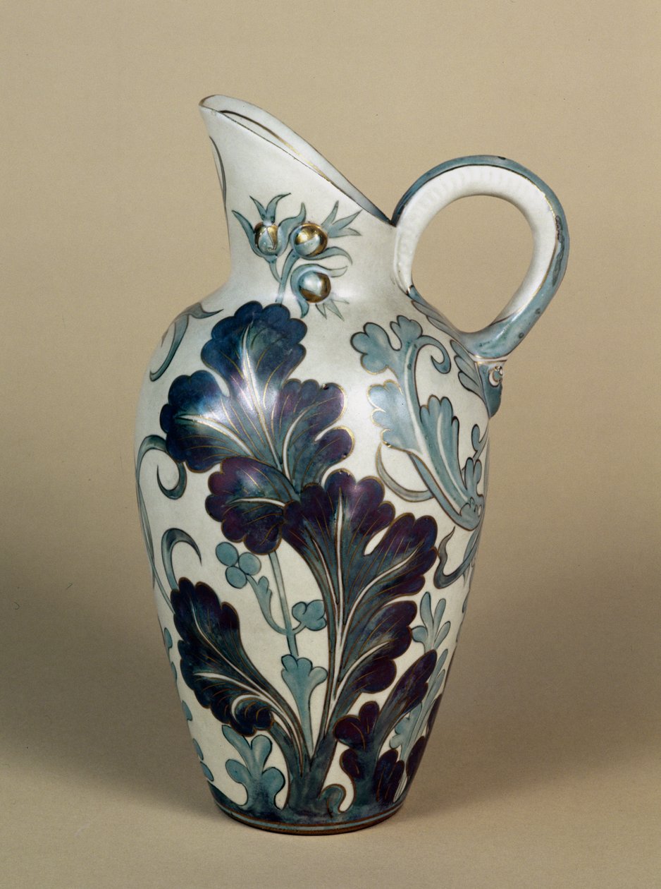 Doulton Carrara kivitavarakannu, n. 1890 (keraaminen) tekijältä English School