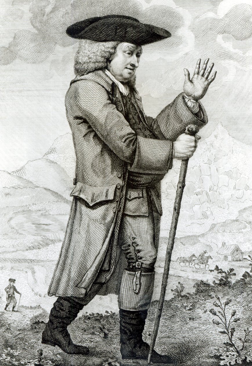 Tohtori Johnson matkamekkossaan, 1786 tekijältä English School