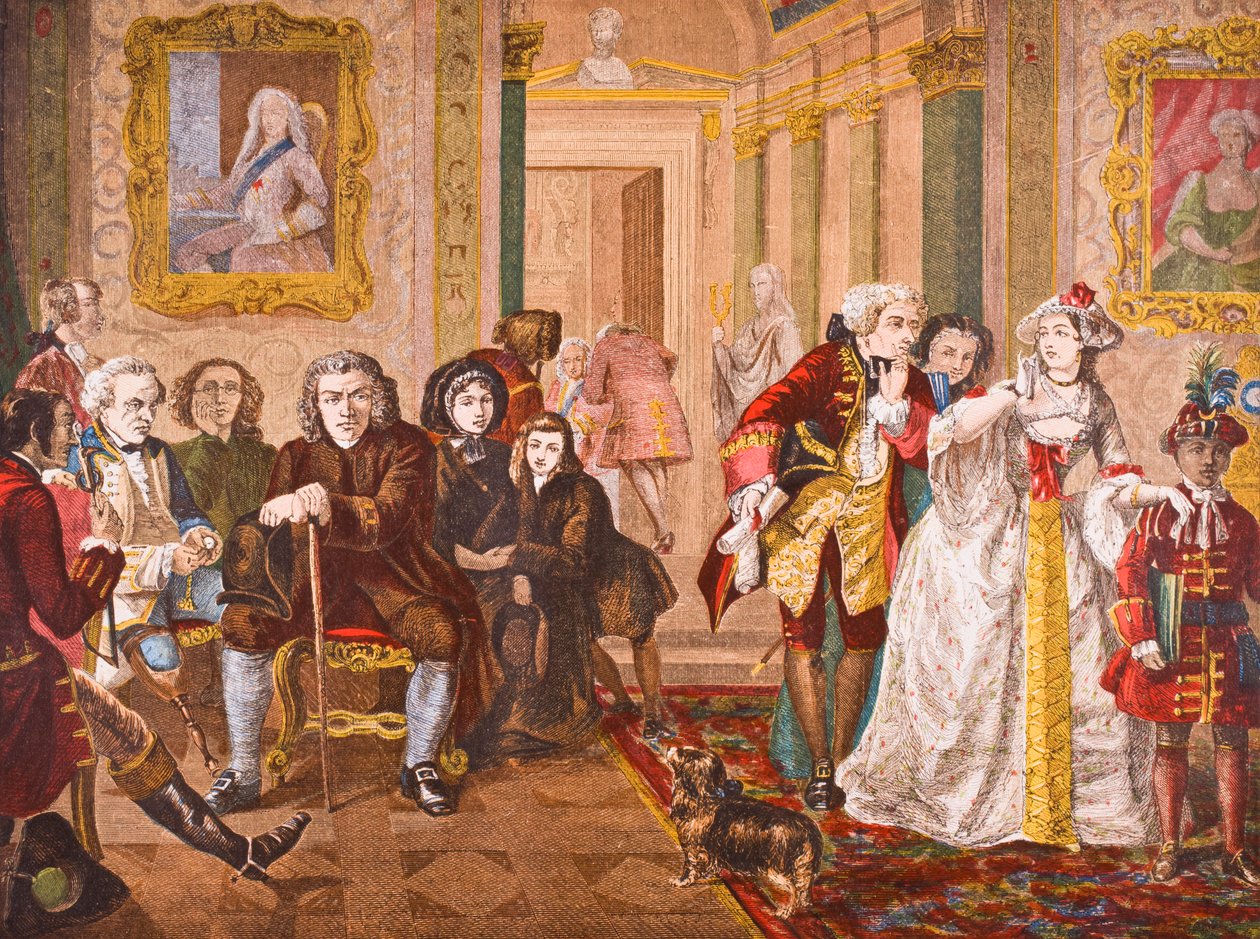Tohtori Samuel Johnson Lord Chesterfieldin eteisessä, Lord Broughamin ja muiden "Old England