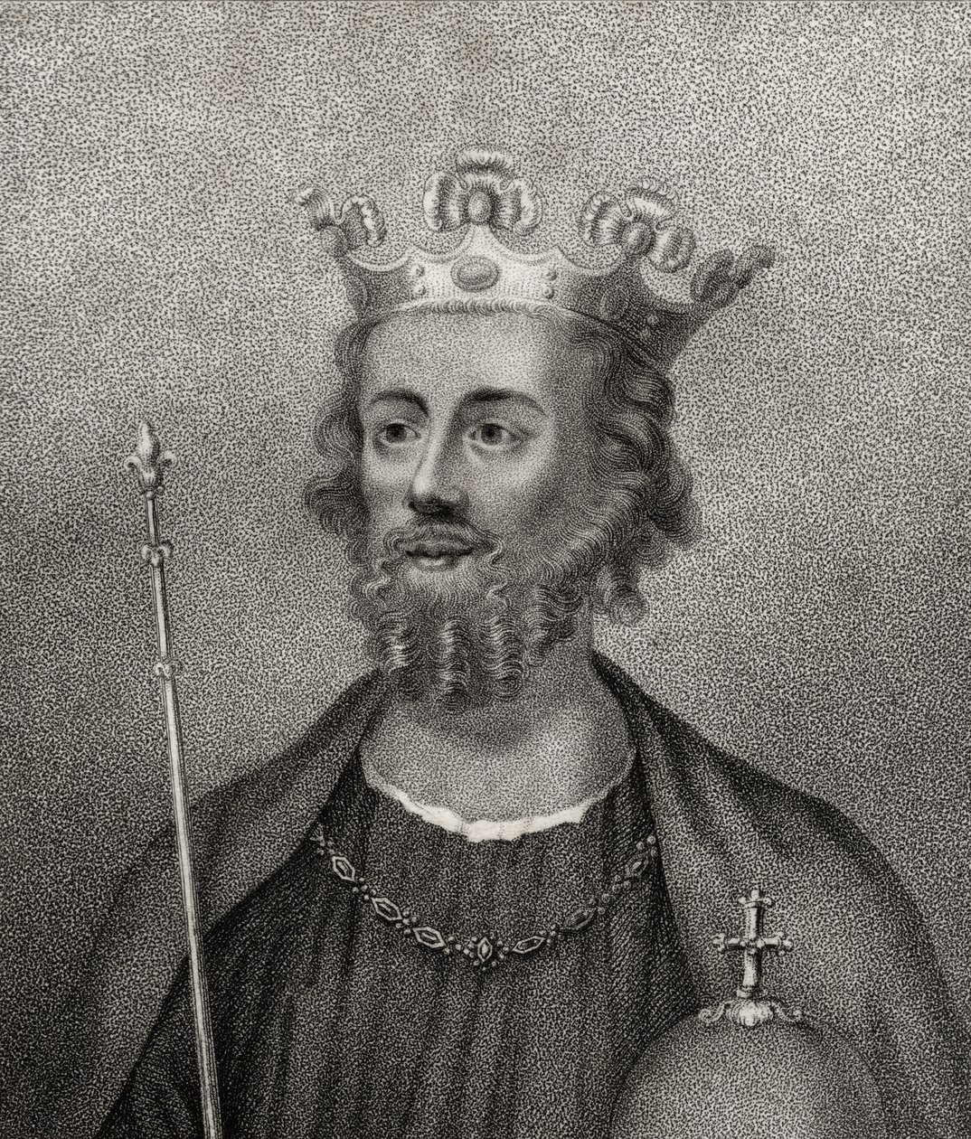 Edward II, Bocquetin kaivertama kirjasta "A Catalog of the Royal and Noble Authors", julkaistu 1806 tekijältä English School