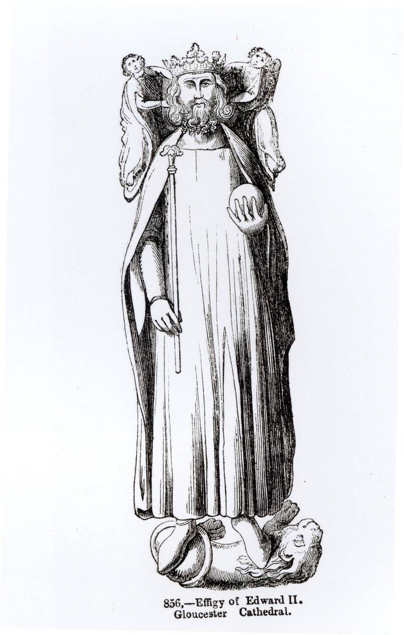 Edward II:n (1284-1327) kuva Gloucesterin katedraalista tekijältä English School
