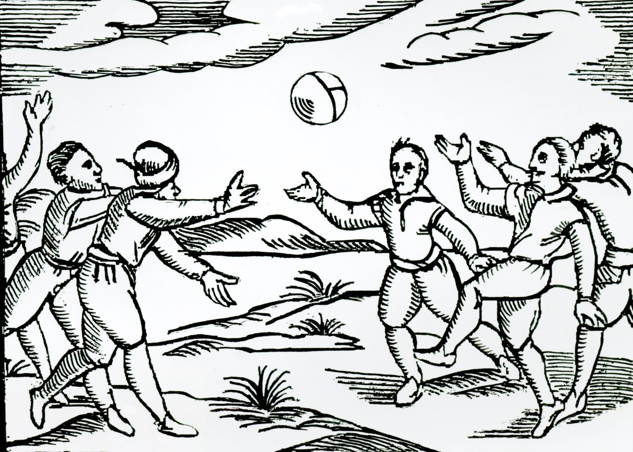 Elizabethan Football (puupiirros) tekijältä English School