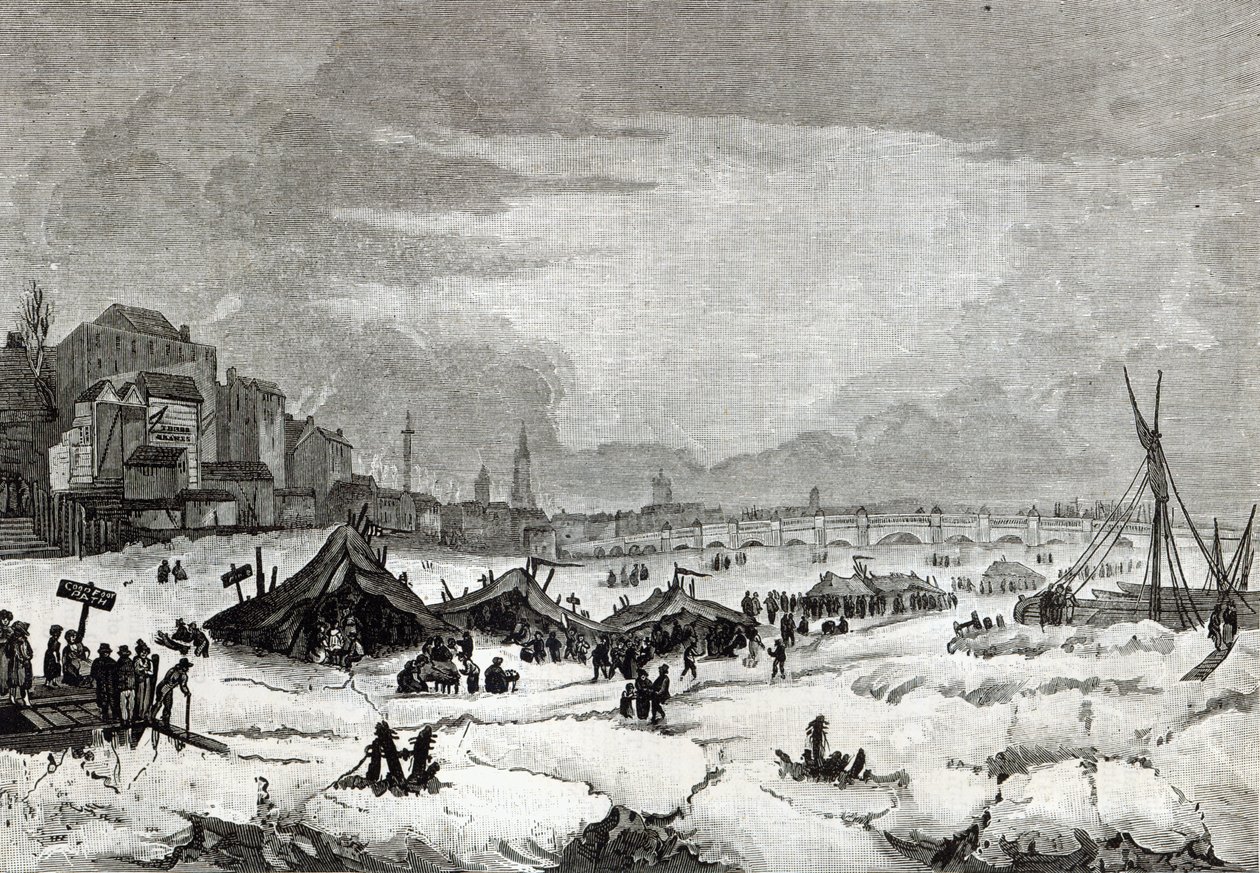 Messut, jotka pidettiin Thamesilla 31. tammikuuta - 5. helmikuuta 1814 tekijältä English School
