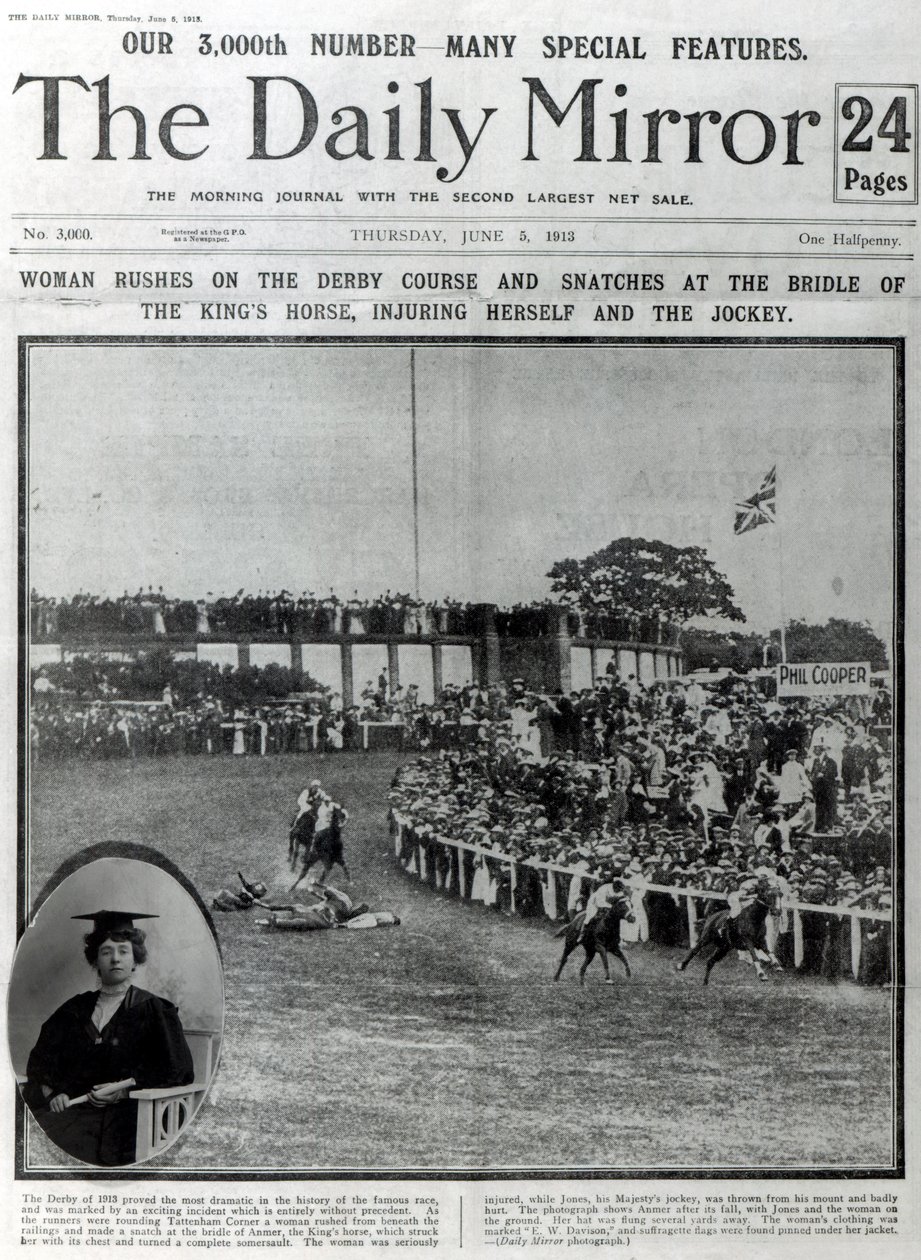 The Daily Mirrorin etukansi, 5. kesäkuuta 1913 tekijältä English School