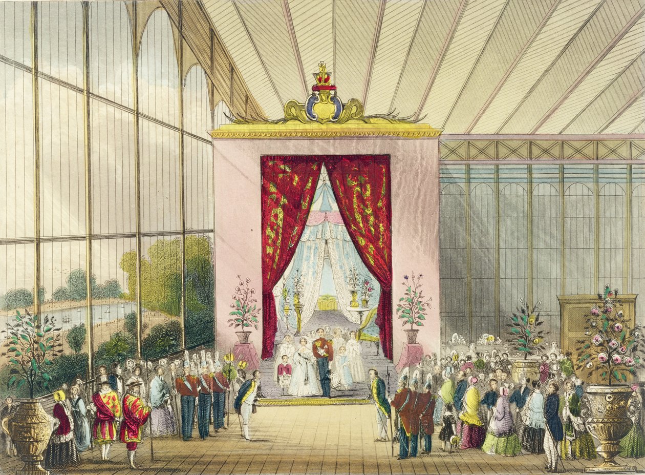 Suuri näyttely, 1851: Her Majestys Boudoir, kirjoittanut Chevanne, pubi. kirjoittanut Read & Co. tekijältä English School