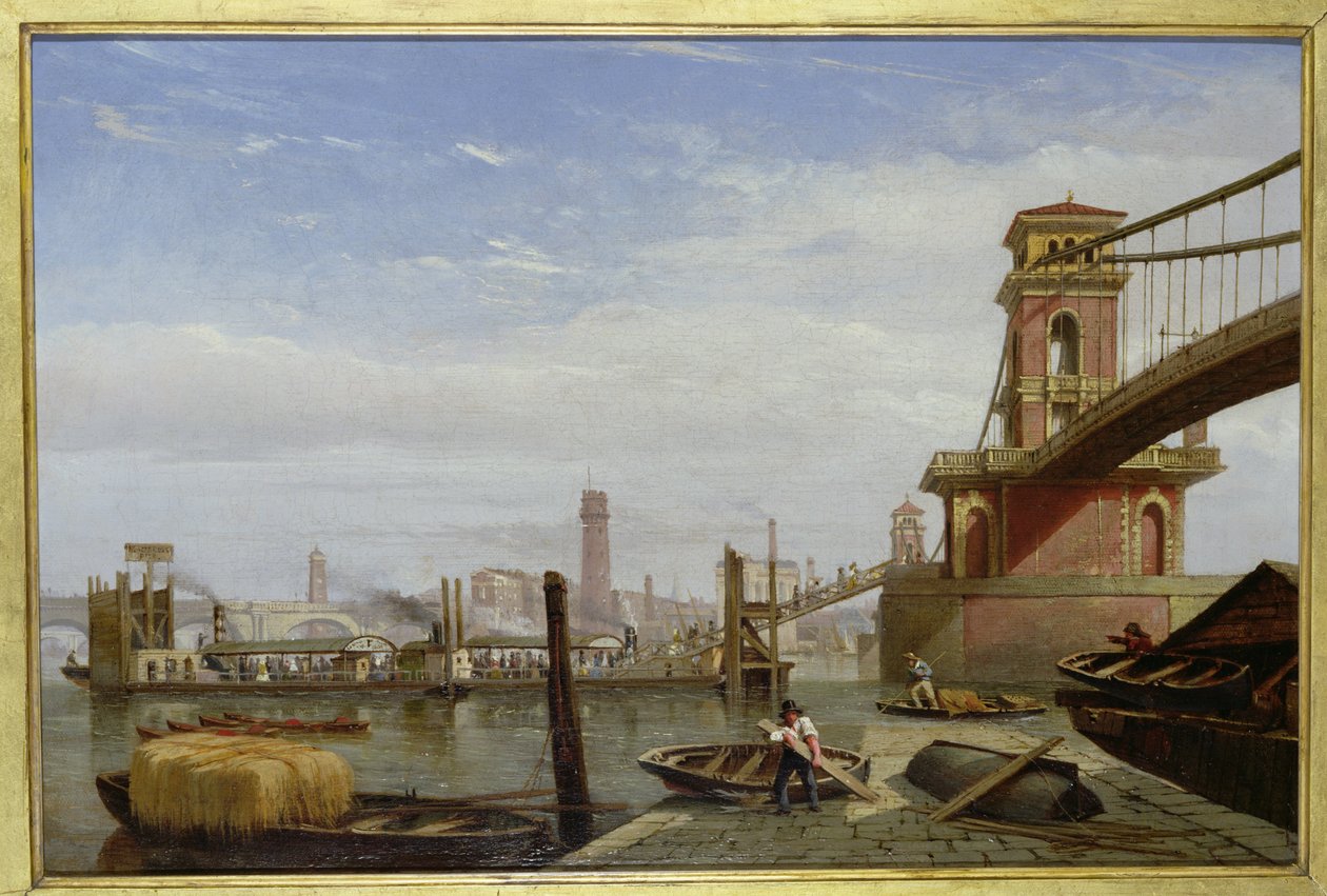 Hungerford Pier, noin 1850 tekijältä English School