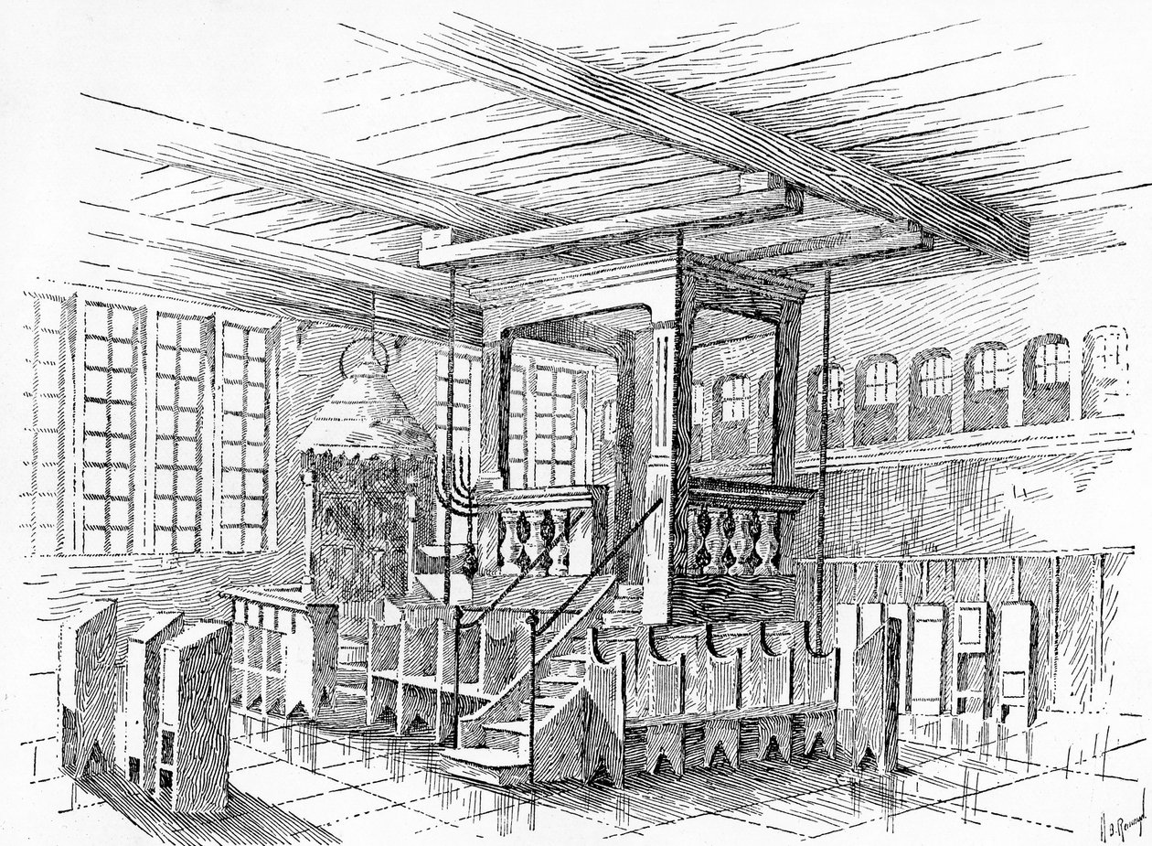 Metzin vanhan synagogan sisustus, Saksa tekijältä English School