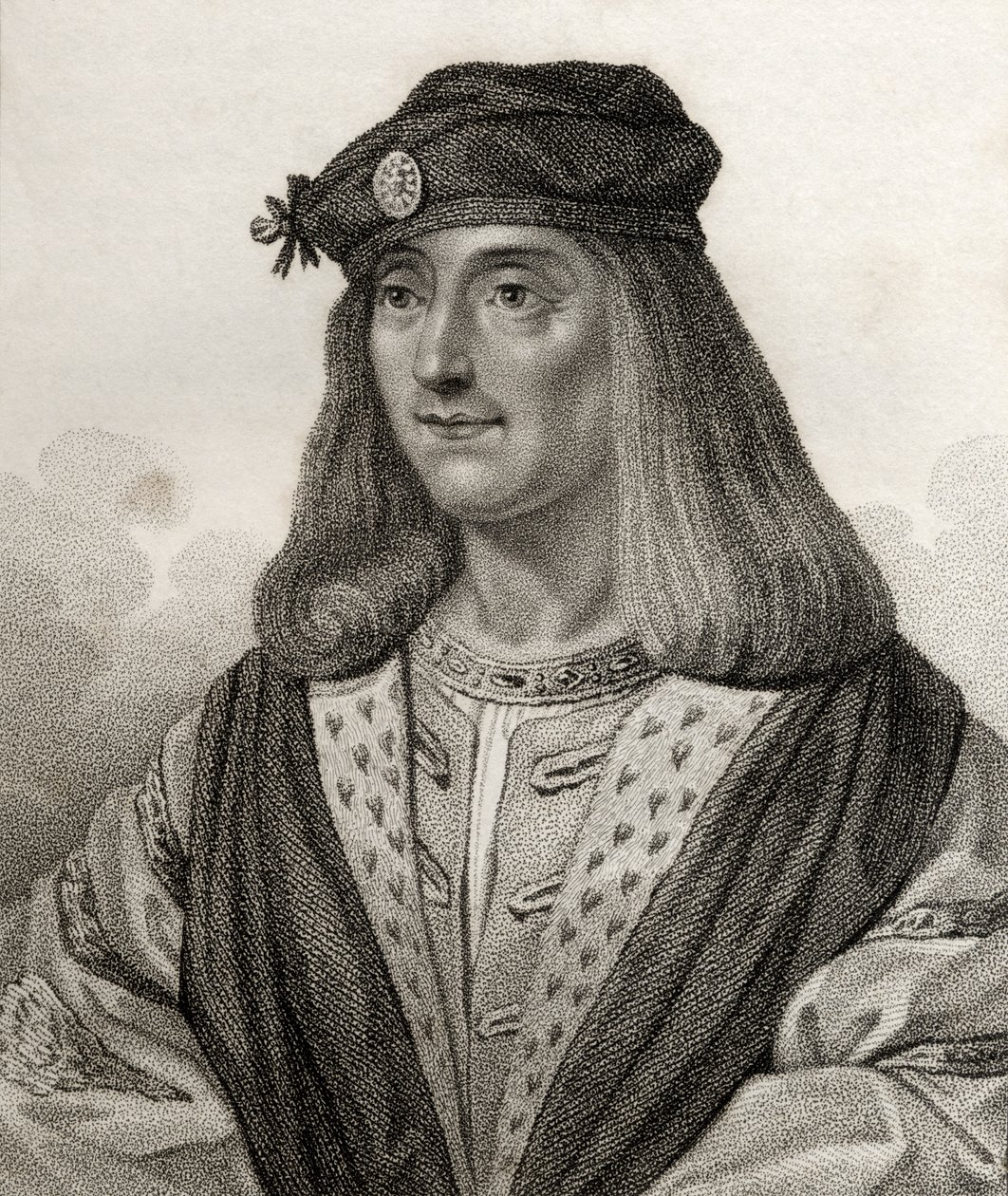 James IV, Skotlannin kuningas, kaiverrettu Geremia, kuvitus 