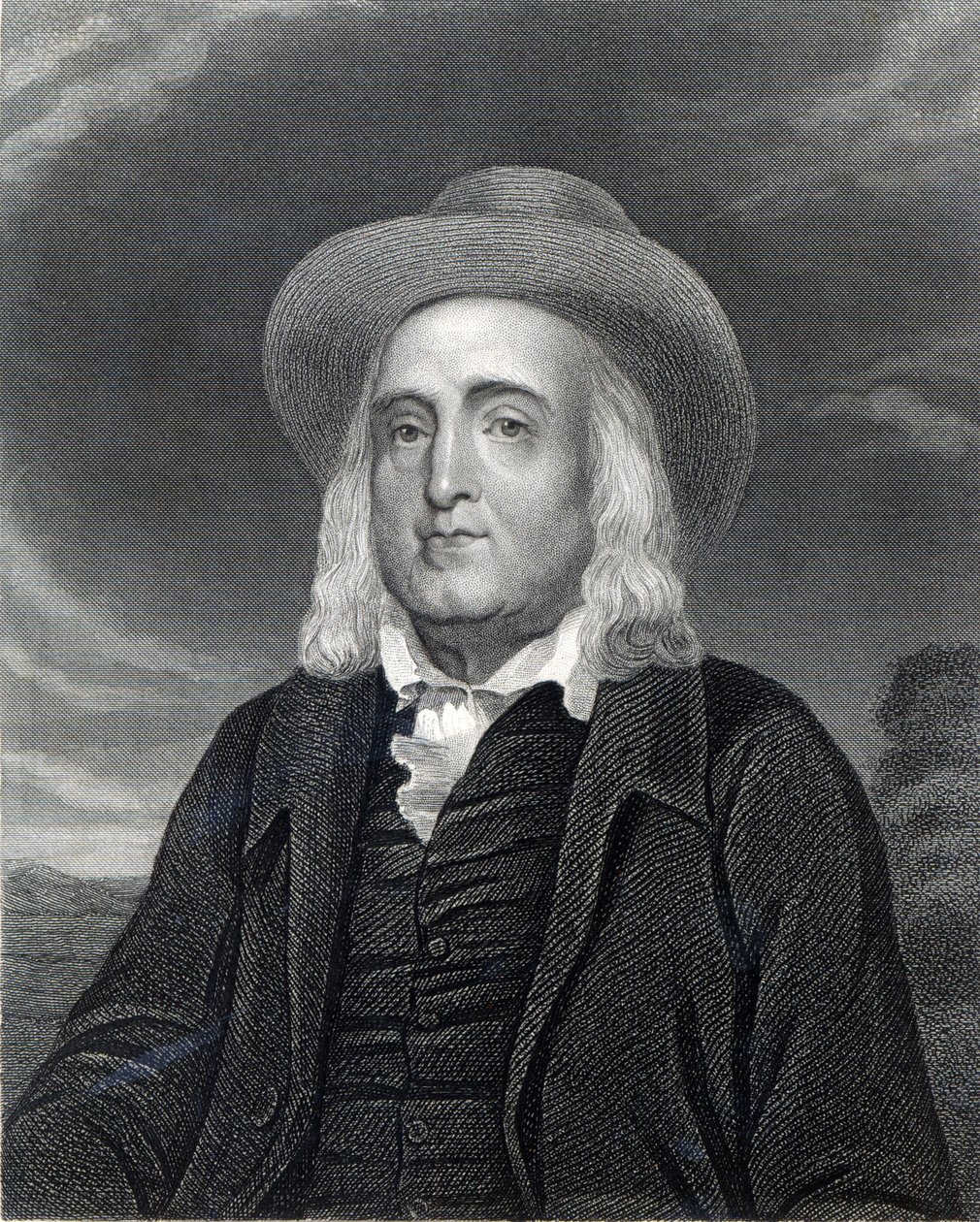 Jeremy Bentham (1748-1832) Galleria of Portraits -julkaisusta, joka julkaistiin vuonna 1833 tekijältä English School