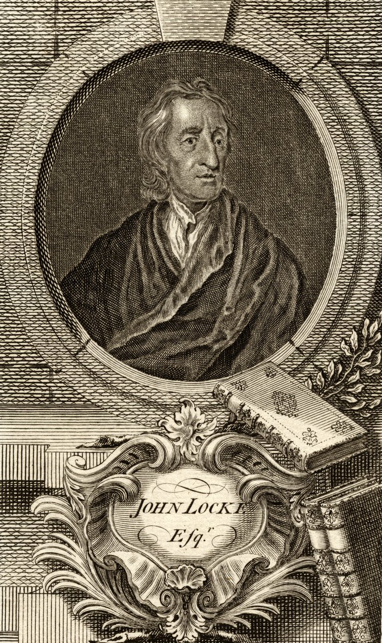 John Locke (1632-1704) "The Gallery of Portraits", julkaistu 1833 tekijältä English School