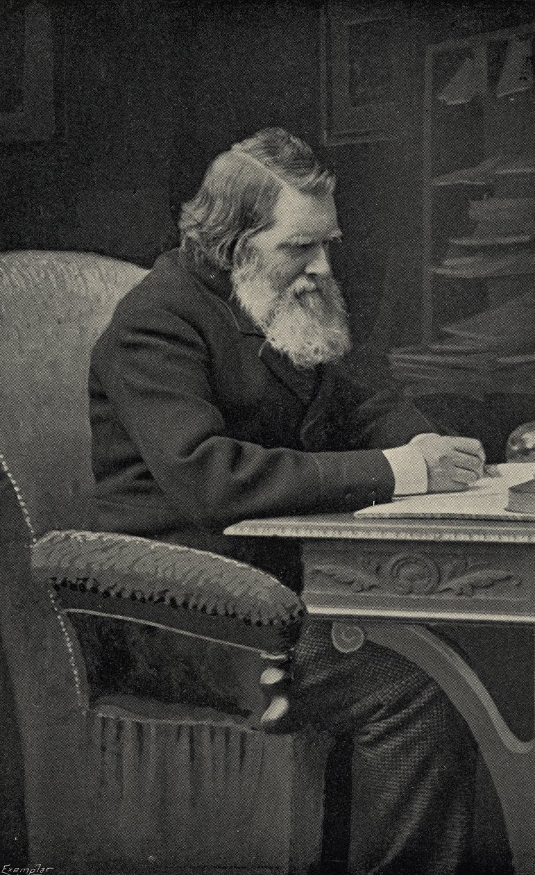 John Ruskin (1819-1900) tutkimuksessaan tekijältä English School