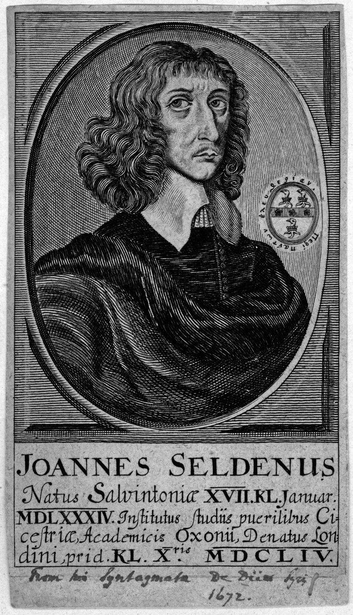 John Selden, 1672 tekijältä English School