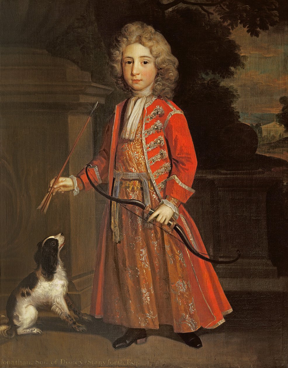 Jonathan Stanforth nuorena poikana, n. 1715 tekijältä English School
