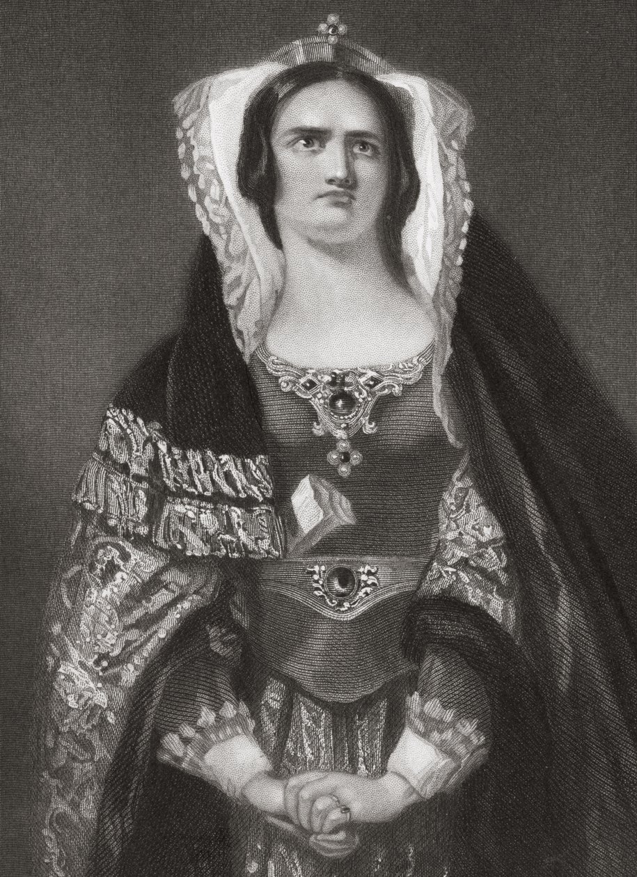Lady Macbeth, William Shakespearen (1564-1616) kirjoittamasta "Macbethista" n. 1845 tekijältä English School