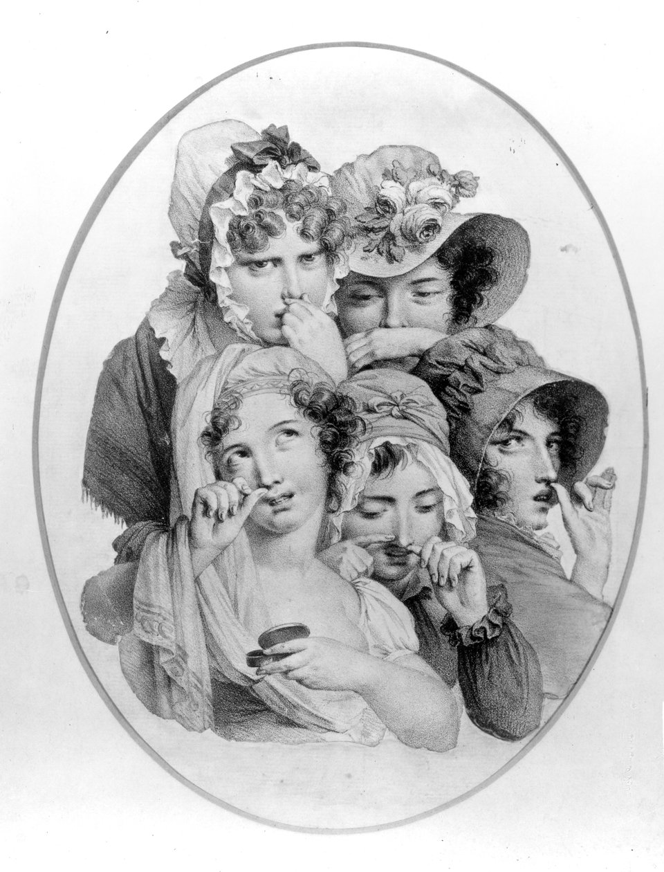 Lady Snuff Takers, n. 1800 tekijältä English School