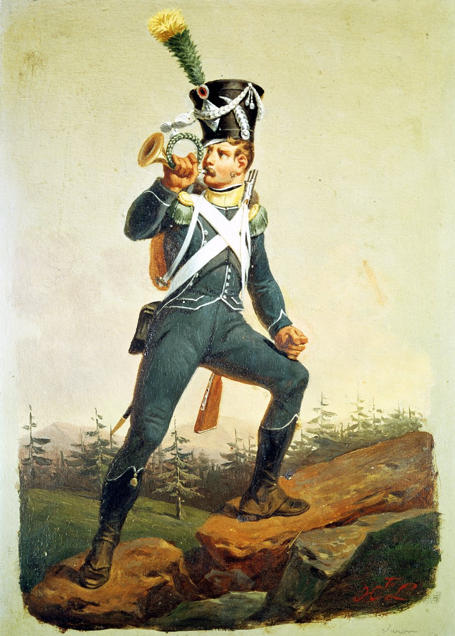 Kevytjalkaväen lippu, 1811 tekijältä English School