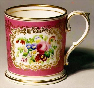 Longton Hall Trembly Rose -muki, n. 1755 (posliini) tekijältä English School