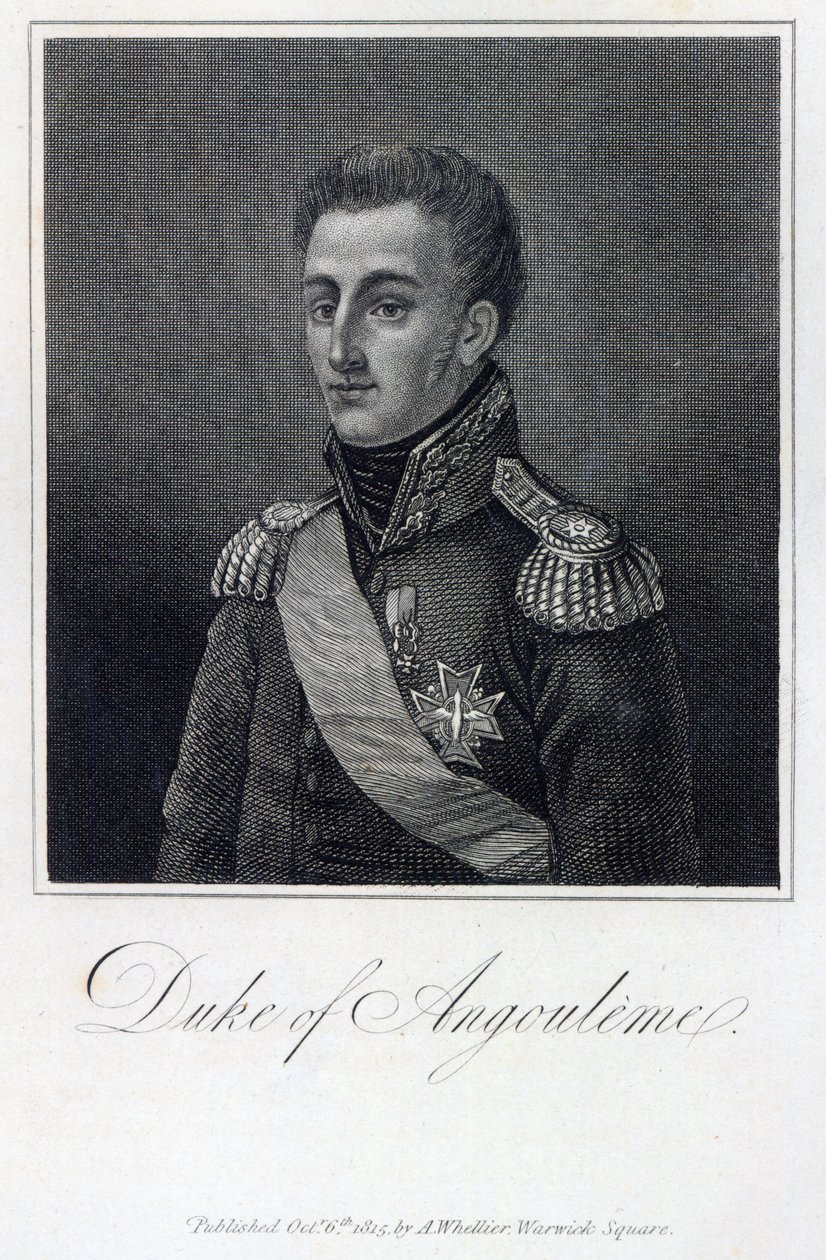 Louis-Antoine de Bourbon (1775-1844) Angoulemen herttua tekijältä English School