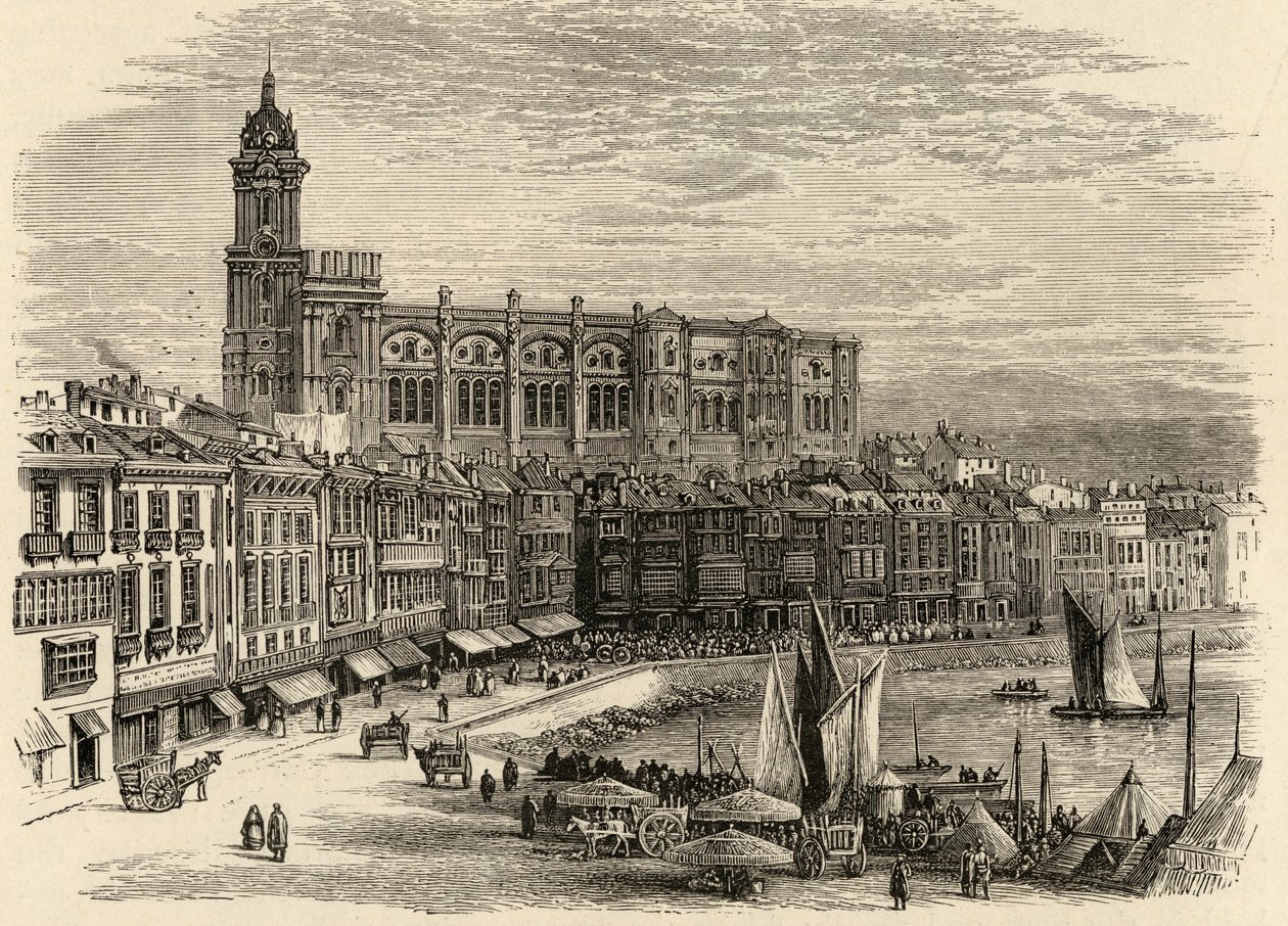 Malaga, Espanja, pastori Samuel Manningin vuonna 1870 julkaisemasta teoksesta "Spanish Pictures". tekijältä English School