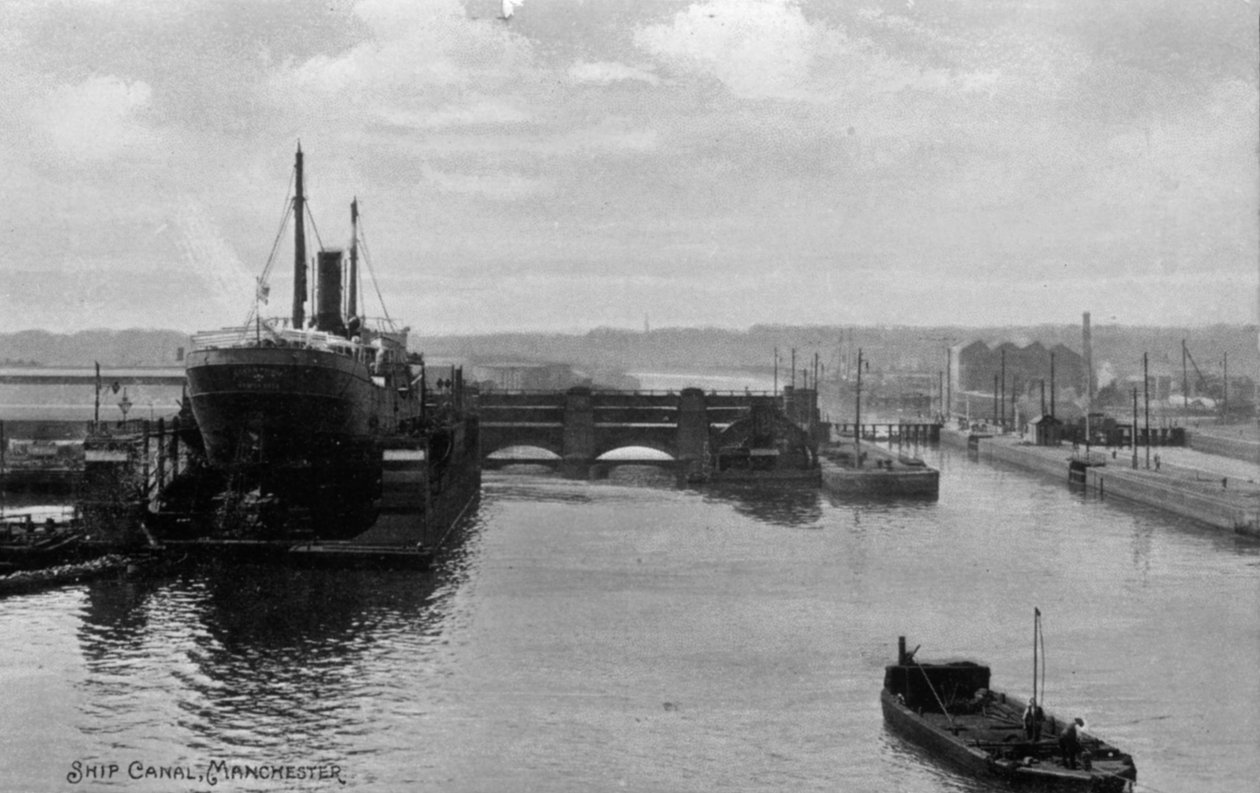 Manchester Ship Canal, noin 1910 tekijältä English School