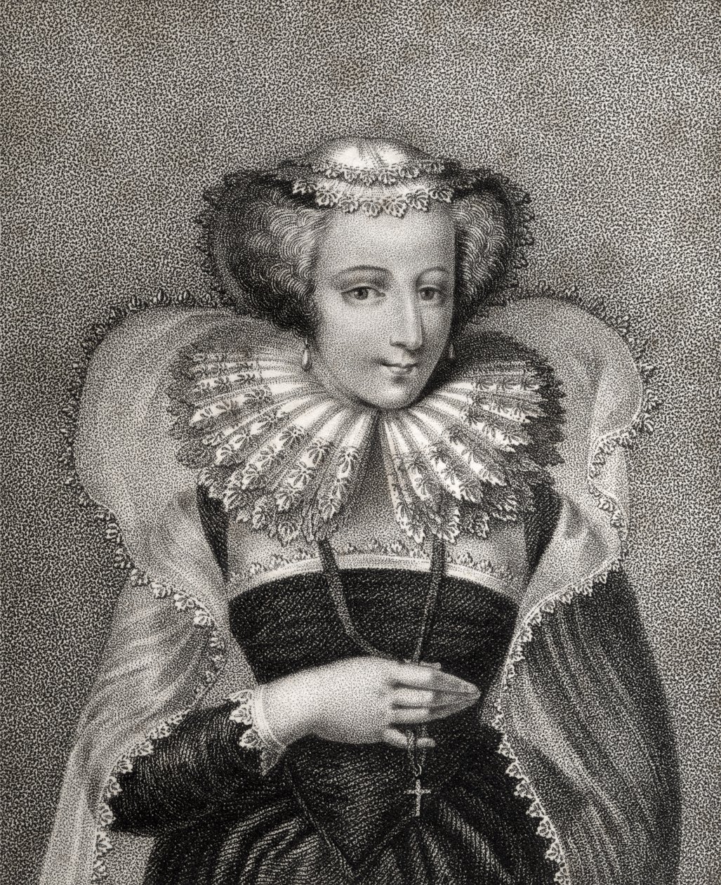 Mary Queen of Scots, kaiverrettu Bocquet, kuvitus 
