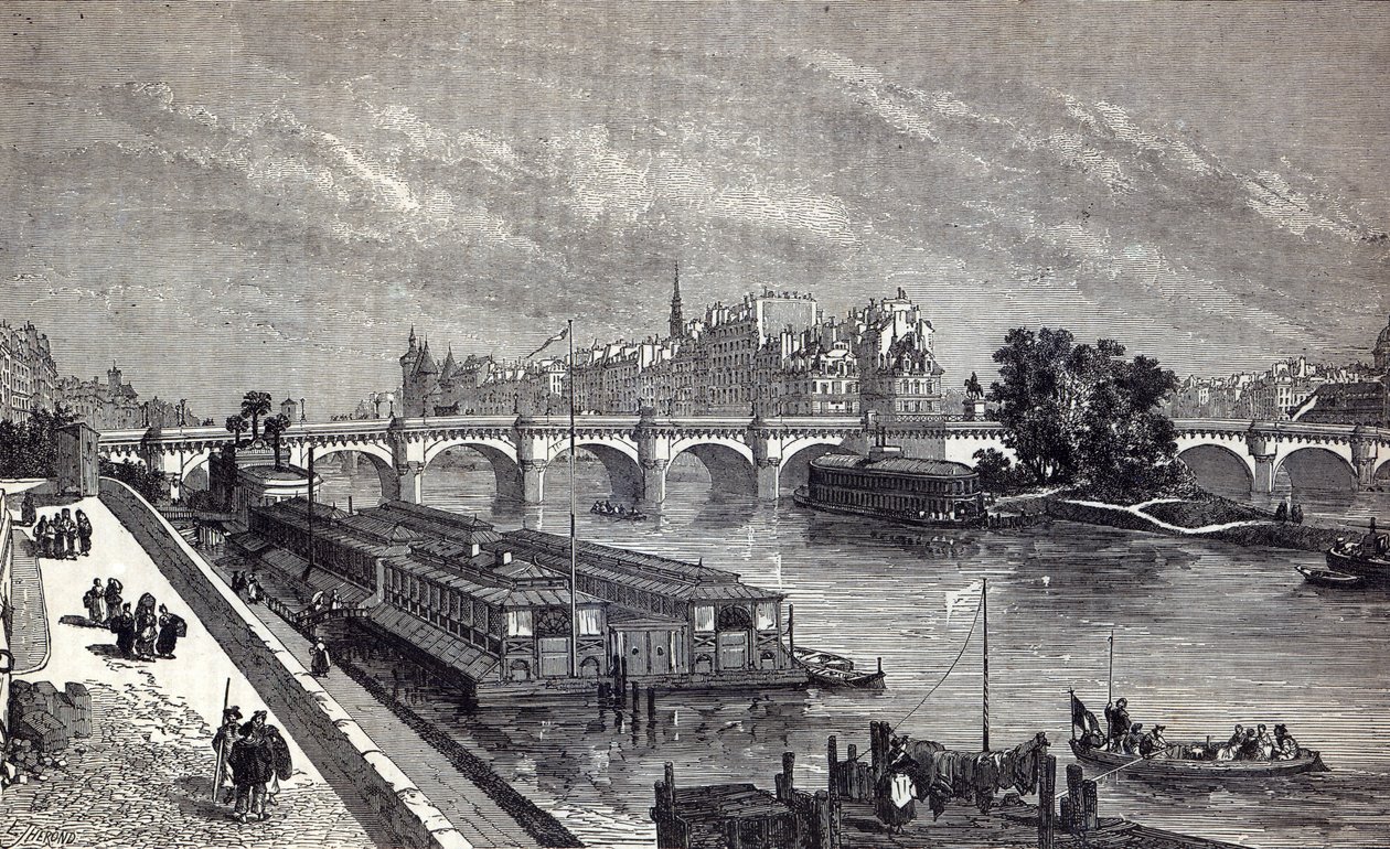 Moderni Pariisi: Pont Neuf, 1845 tekijältä English School