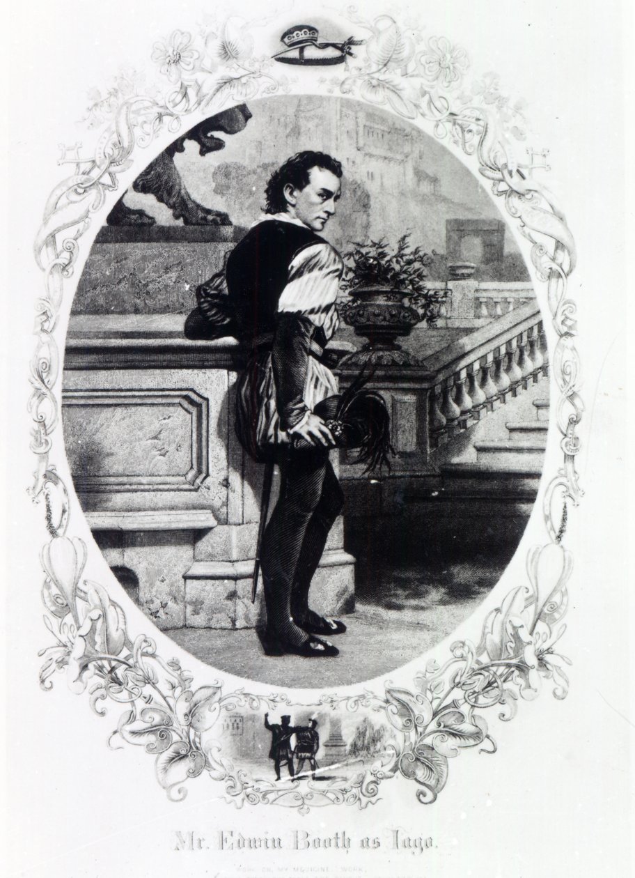 Mr. Edwin Booth hahmona Iago tekijältä English School