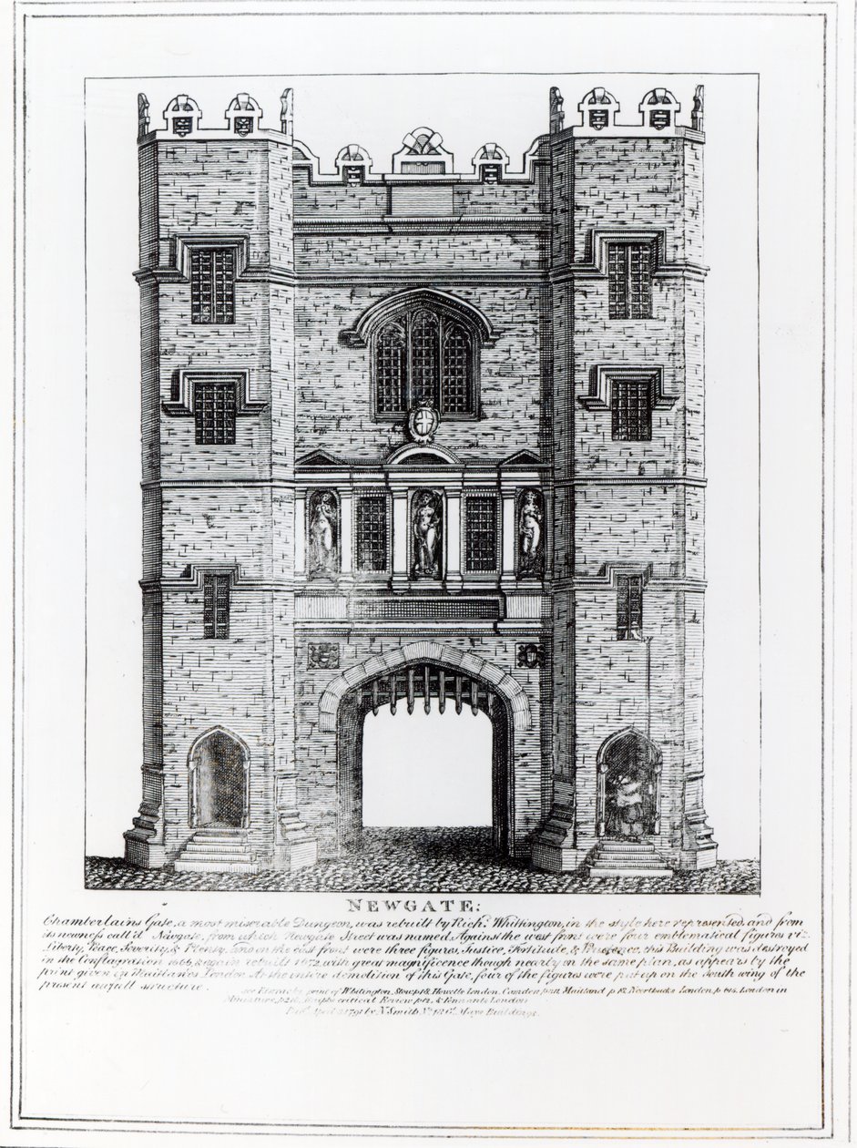 Newgate, Lontoo, pubi. 1761 tekijältä English School
