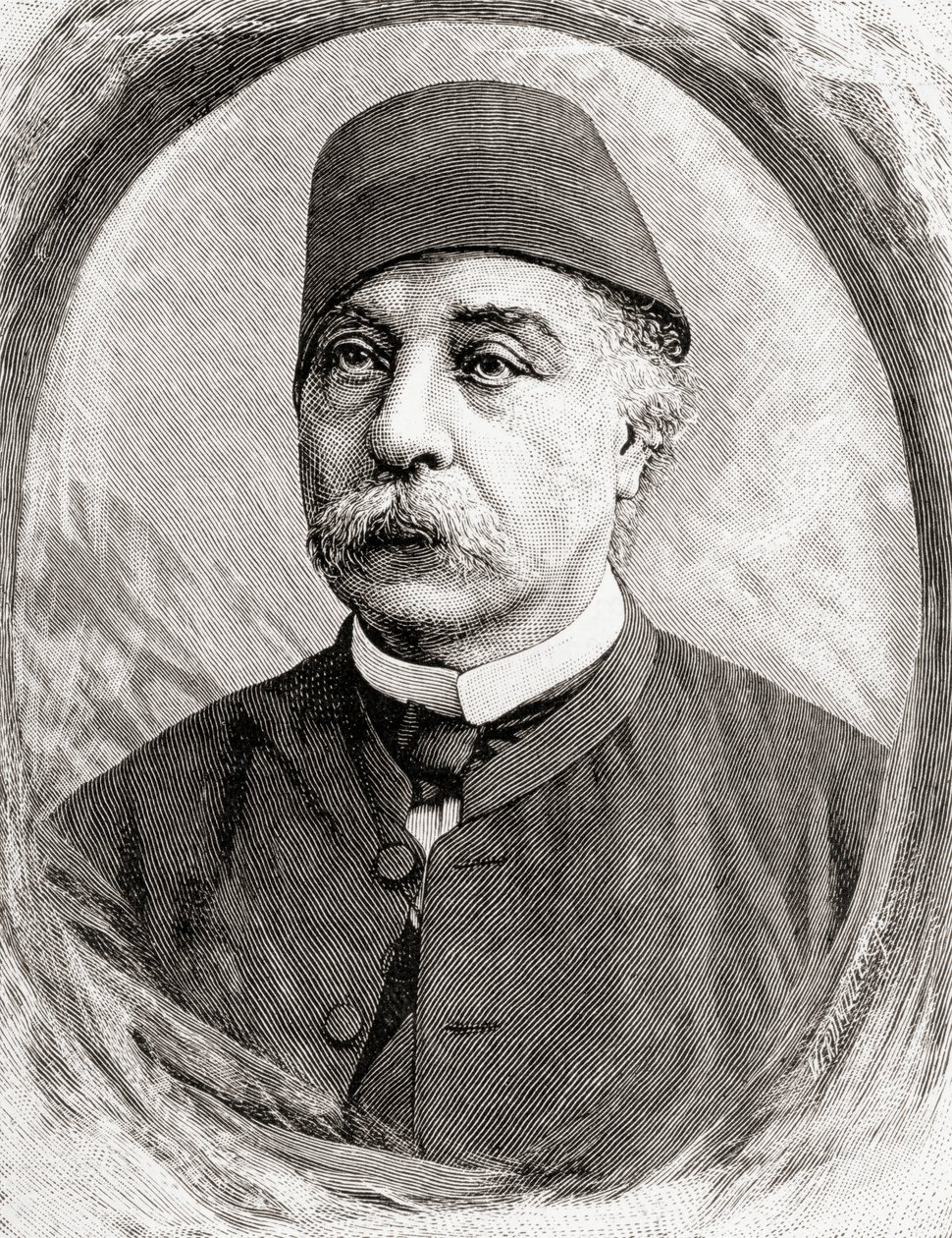 Nubar Pasha, 1890 (puukaiverrus) tekijältä English School