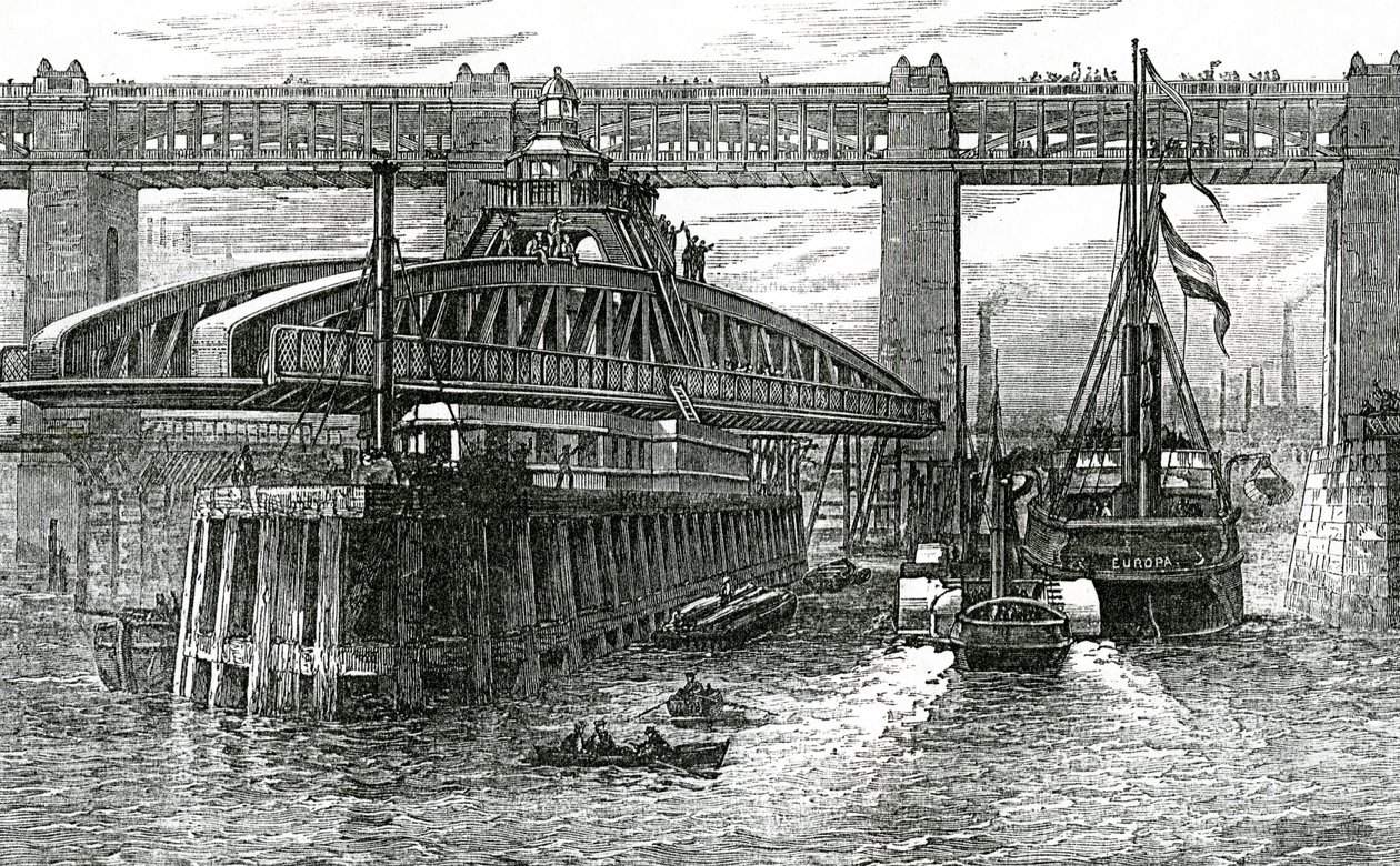 Uuden kääntösillan avaaminen Newcastle-upon-Tynessä, 1876 tekijältä English School