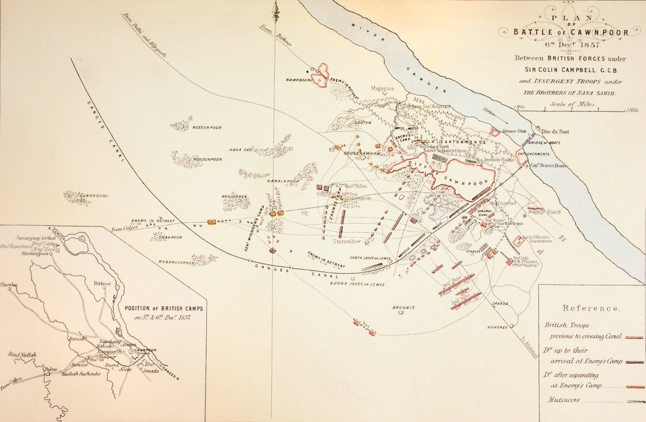 CawnPoren taistelun suunnitelma, 1883 tekijältä English School