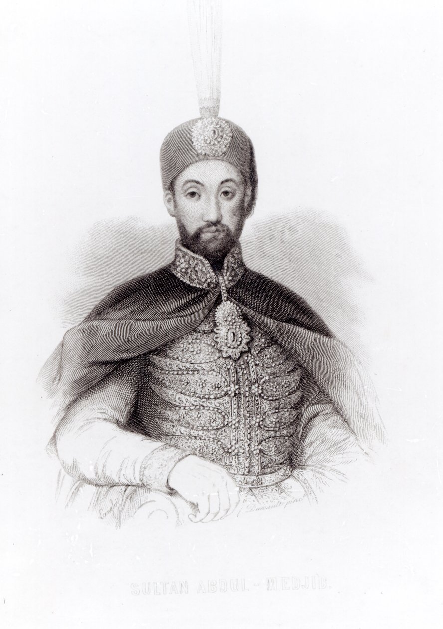 Abdulmecitin muotokuva tekijältä English School