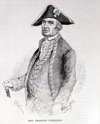 Ambrosio OHigginsin muotokuva, Osornon markiisi (n. 1720-1801) tekijältä English School