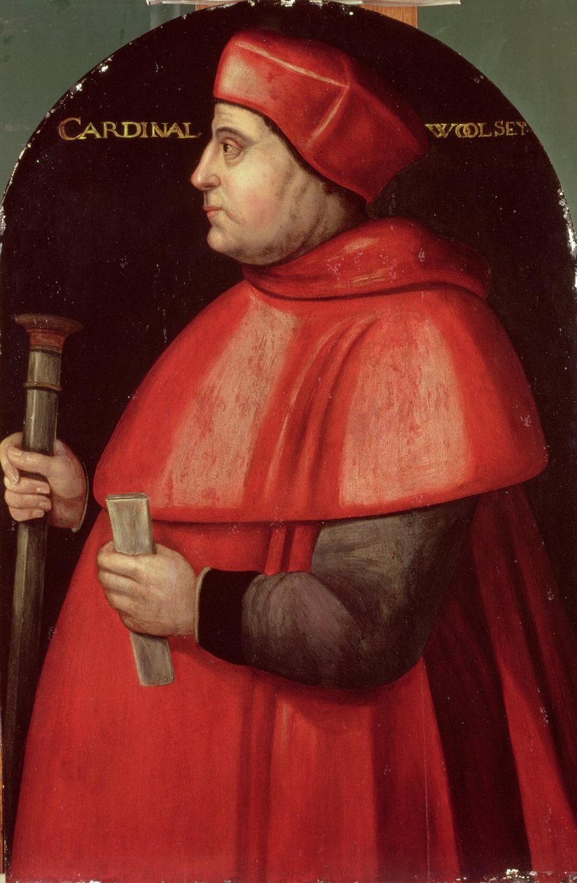 Kardinaali Thomas Wolseyn (n. 1475-1530) muotokuva tekijältä English School