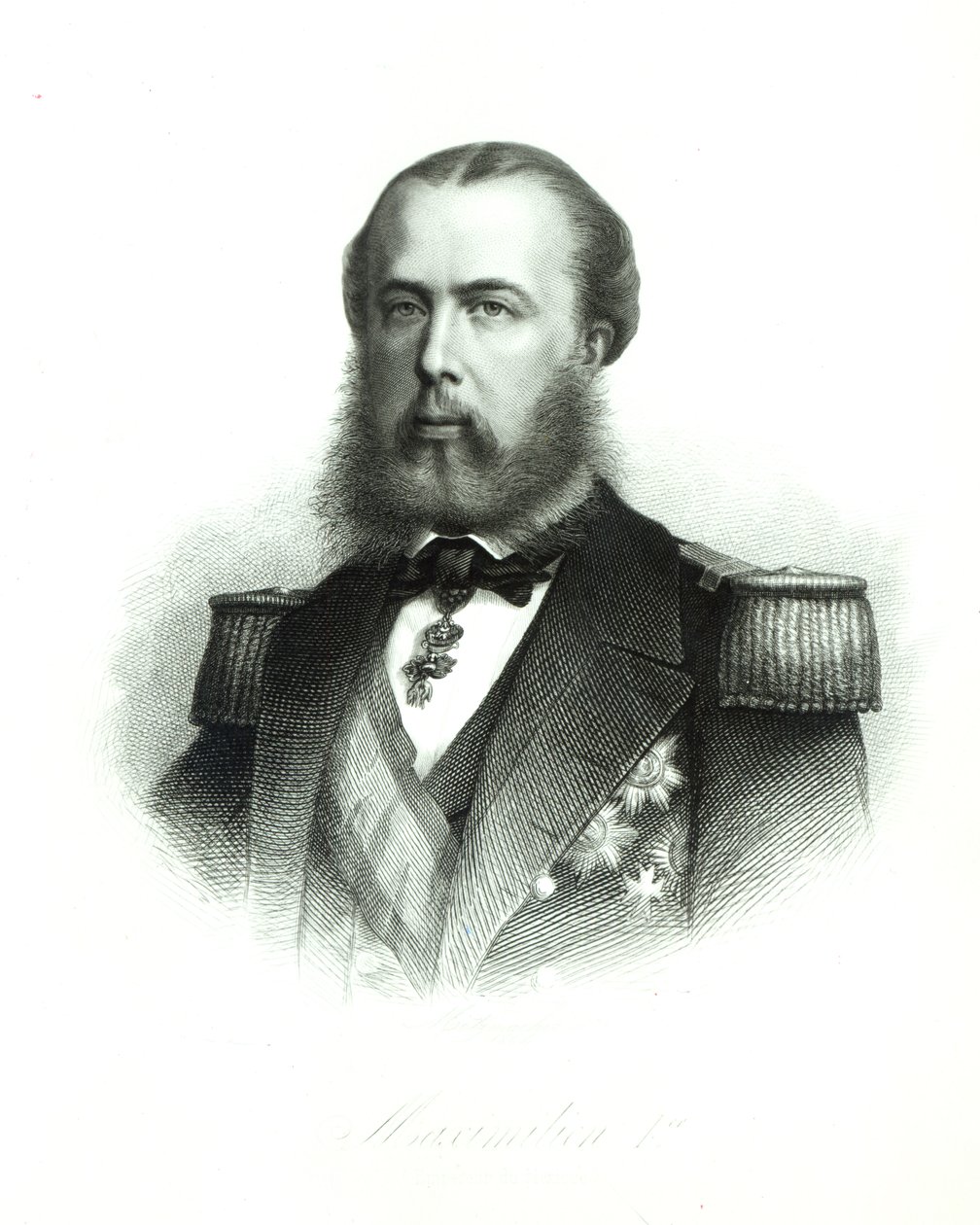 Meksikon keisari Maximilianin muotokuva, 1864 tekijältä English School