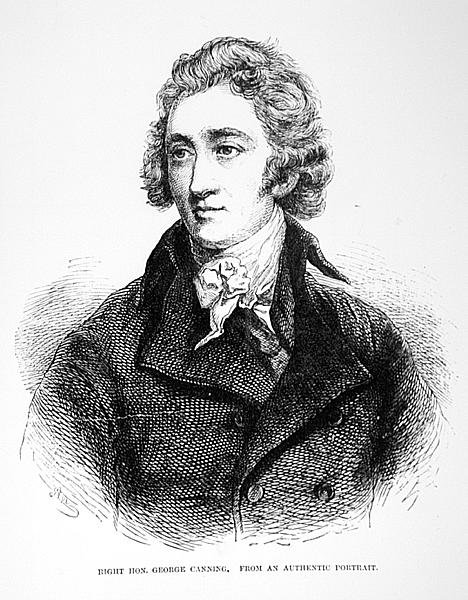 George Canningin (1770-1827) muotokuva tekijältä English School