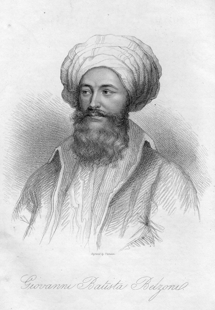 Giovanni Battista Belzonin muotokuva tekijältä English School